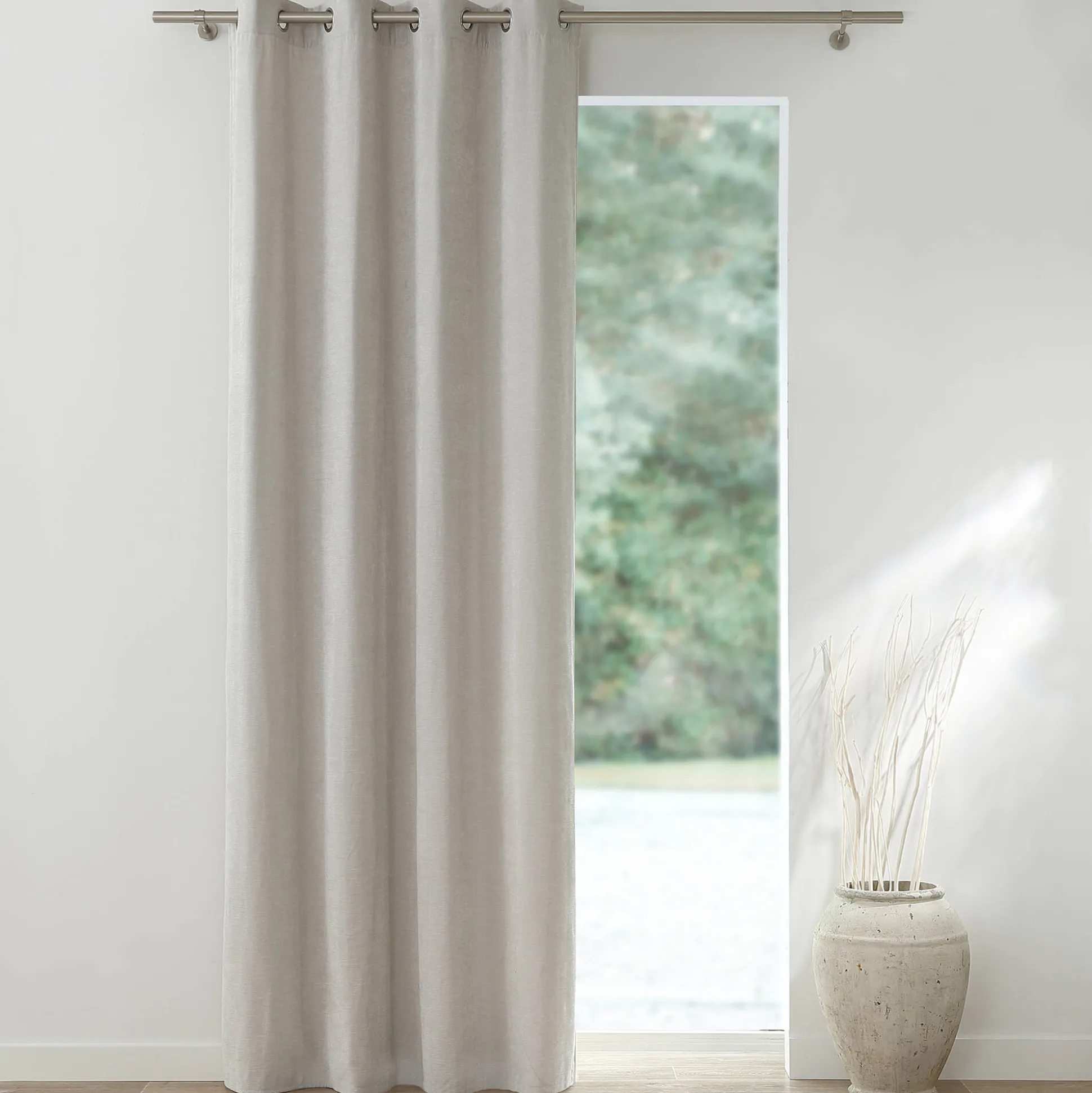 Gordijn met chenille-effect
