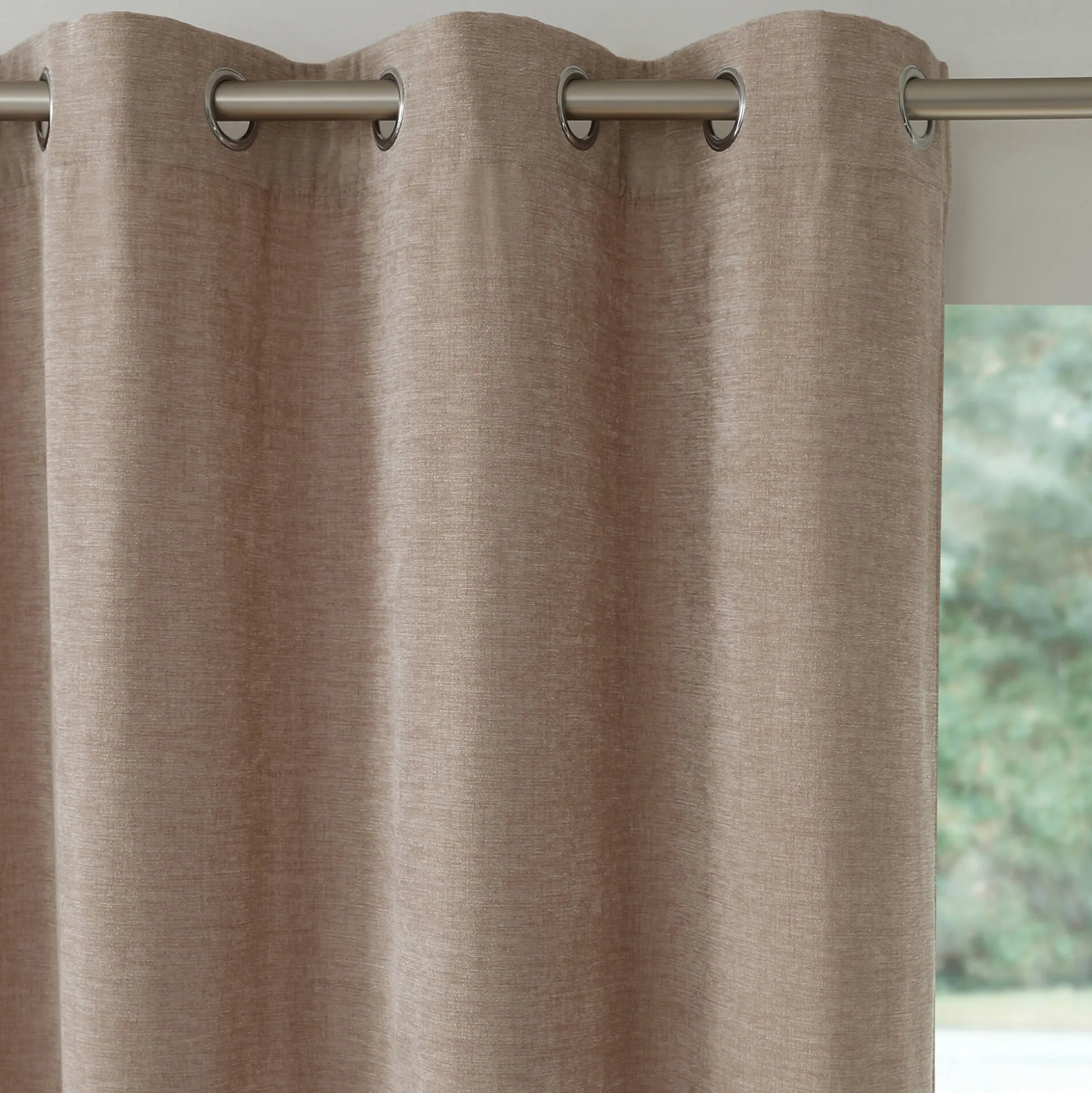 Gordijn met chenille-effect