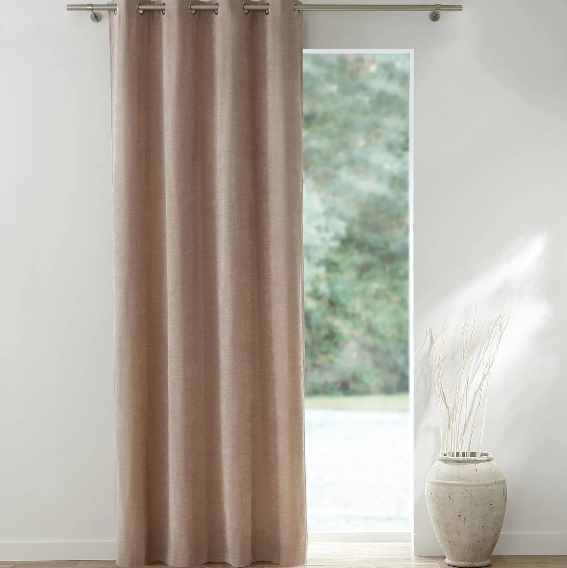 Gordijn met chenille-effect