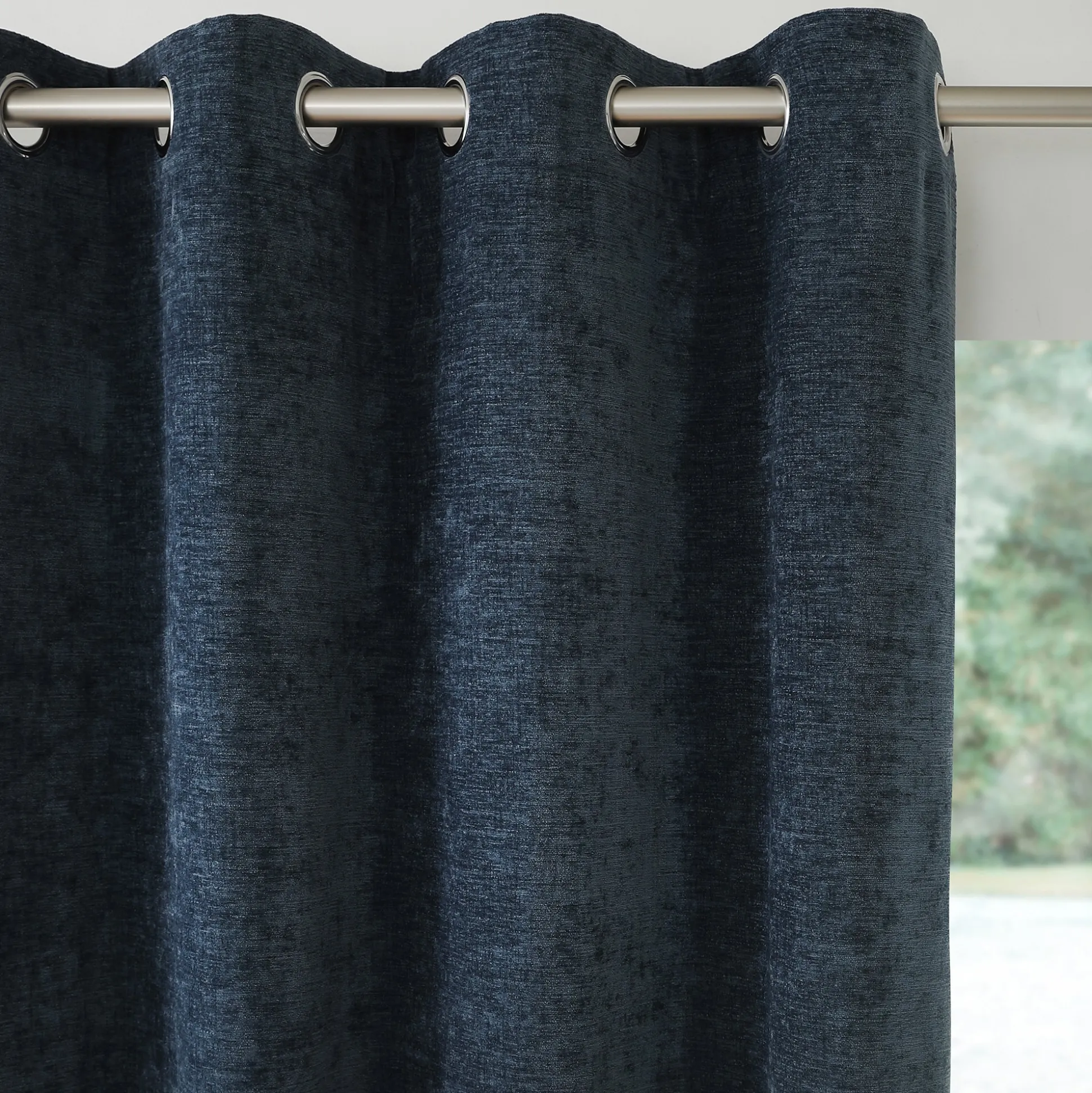 Gordijn met chenille-effect