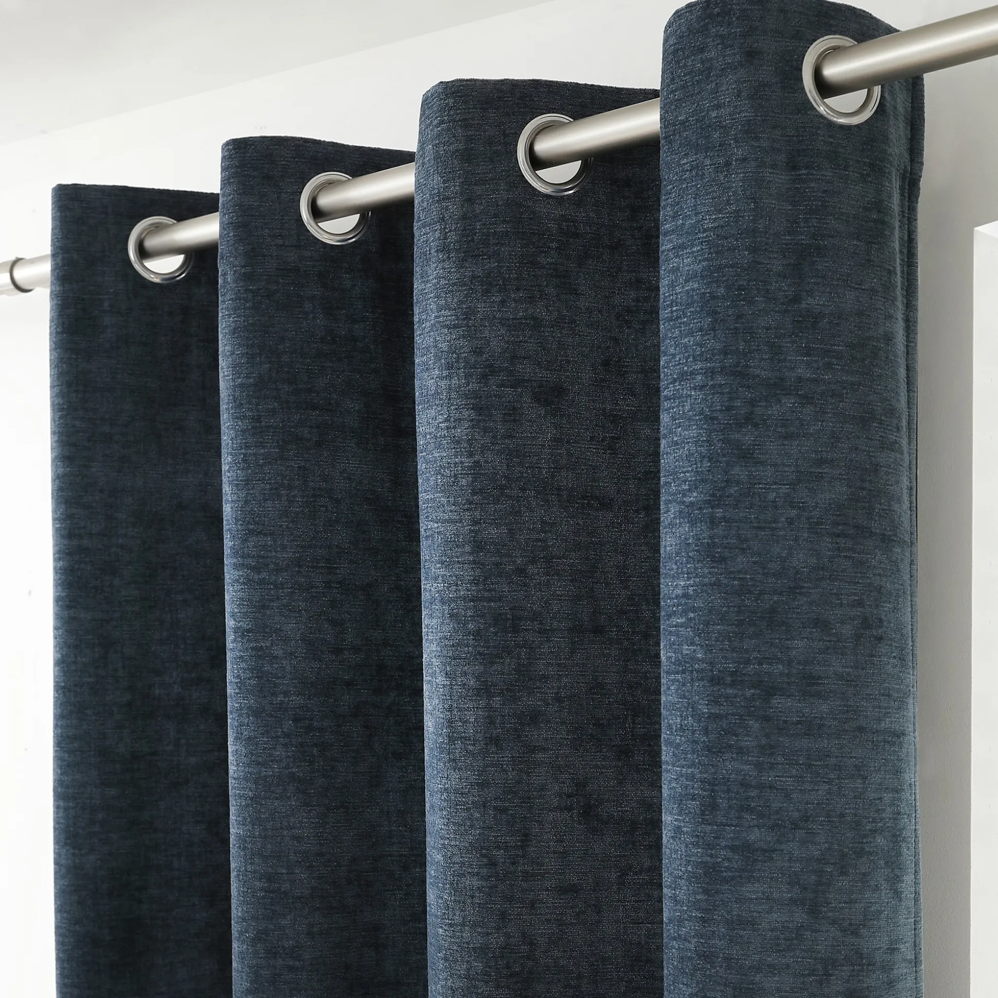 Gordijn met chenille-effect
