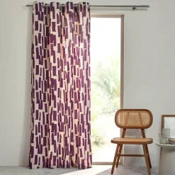 Gordijn met geometrische print