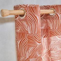Gordijn met 'pootjes' print