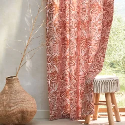 Gordijn met 'pootjes' print