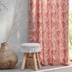 Gordijn met 'pootjes' print