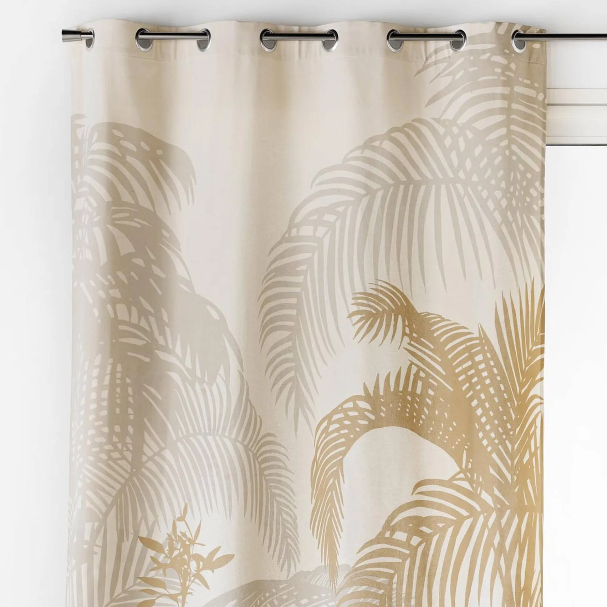 Gordijn met tropische print