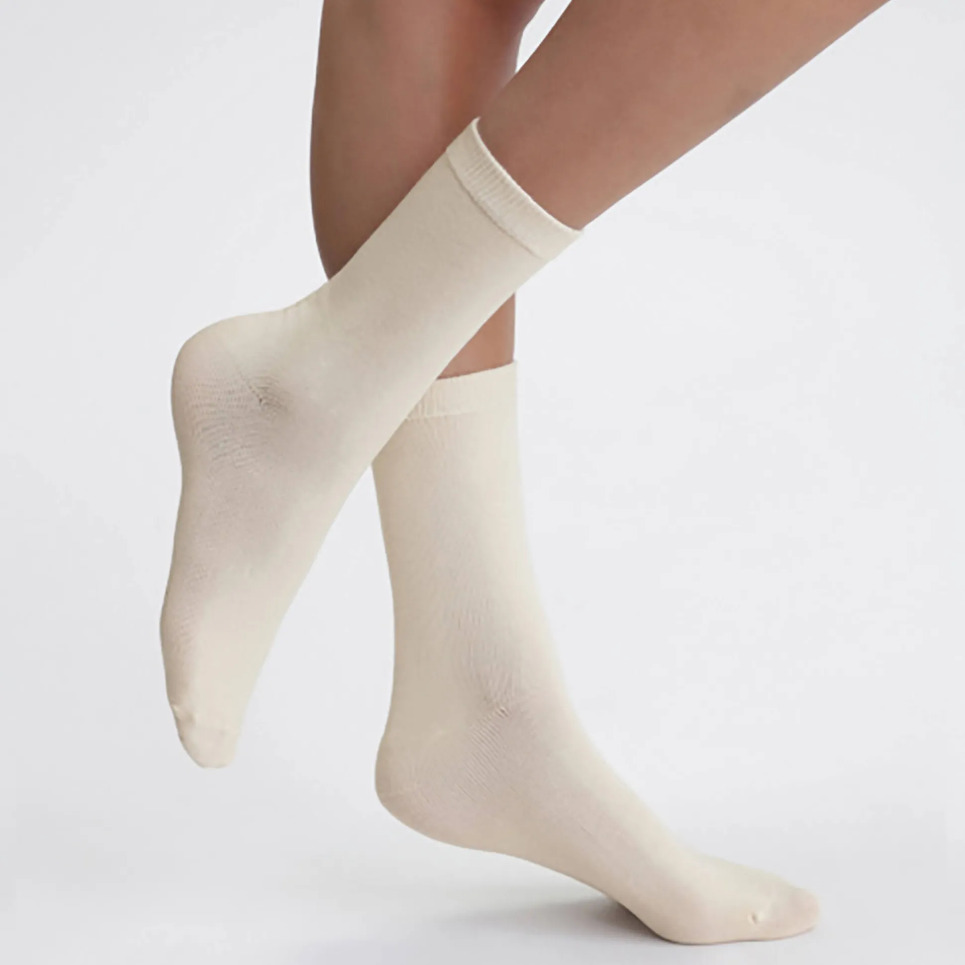 Halfhoge damessokken in thermofleece Dim - set van 2 paar
