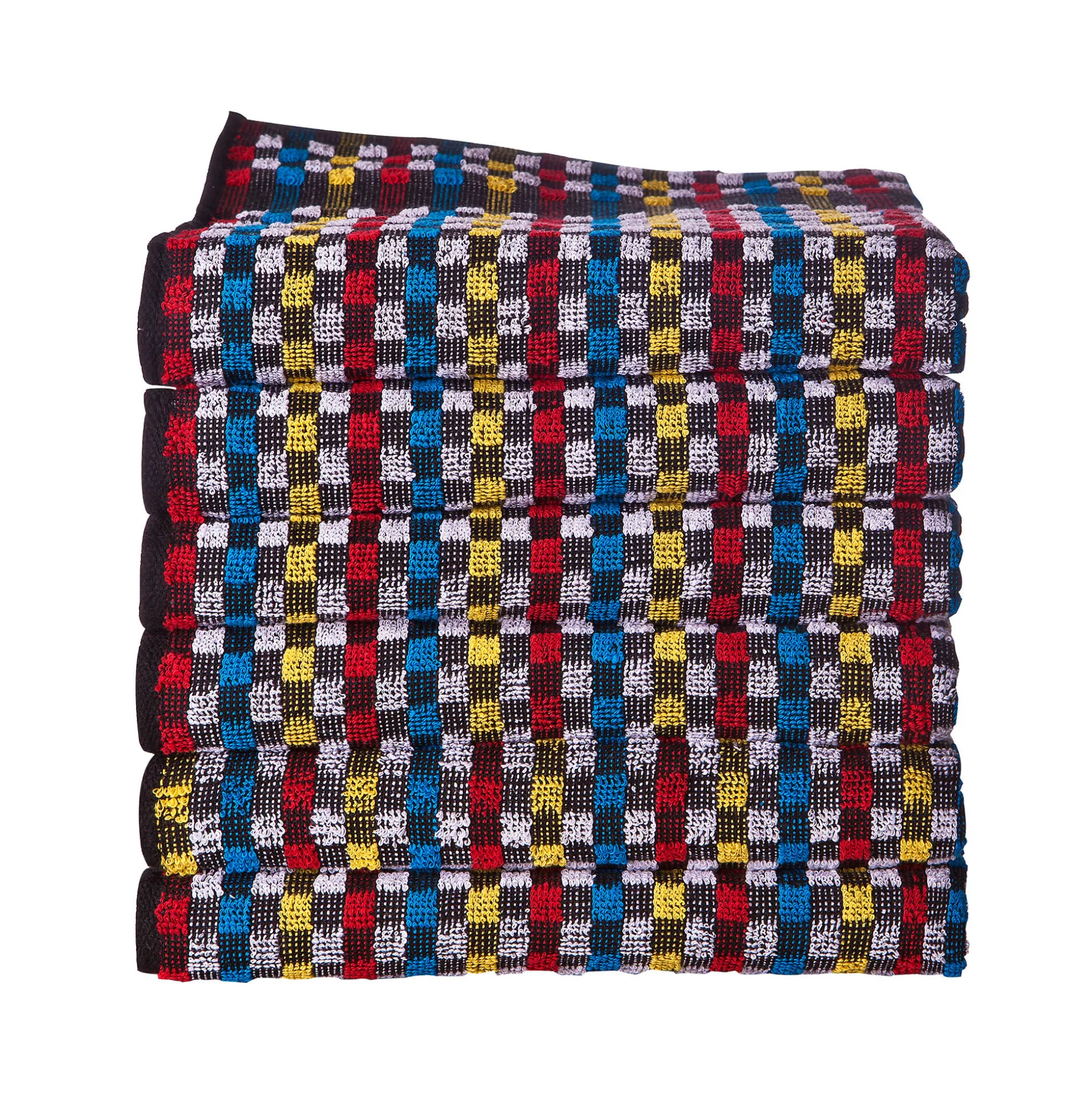Handdoek in badstof met zwarte fond - Sets