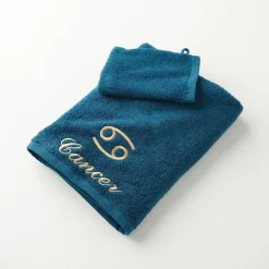 Handdoeken met "Cancer" borduursel - 420 g/m2