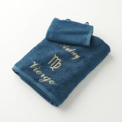 Handdoeken met "Vierge" borduursel, personaliseerbaar - 420 g/m2