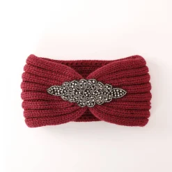 Headband in tricot met juweel