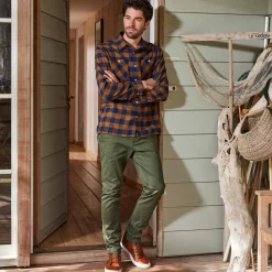 Hemd in flanel met Schotse ruiten