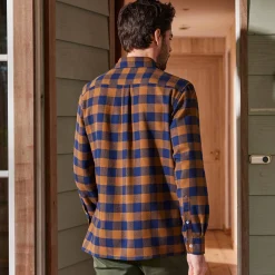 Hemd in flanel met Schotse ruiten