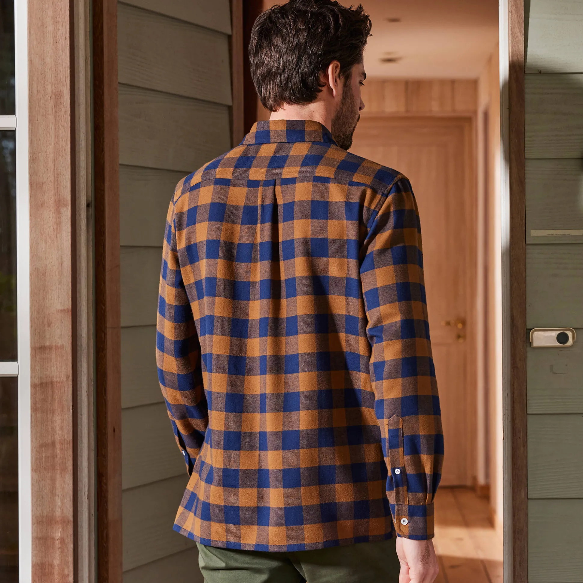 Hemd in flanel met Schotse ruiten