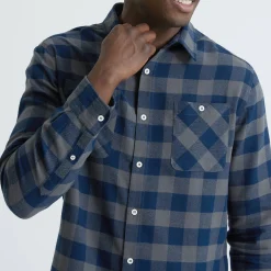 Hemd in flanel met Schotse ruiten