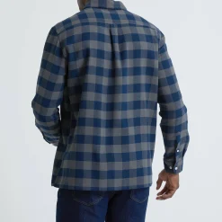 Hemd in flanel met Schotse ruiten