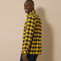 Hemd in flanel met Schotse ruiten
