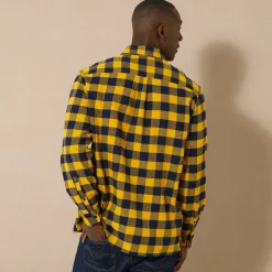 Hemd in flanel met Schotse ruiten