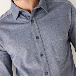 Hemd in piquétricot, lange mouwen