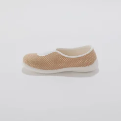 Huisballerina's met elastiek en stippenprint