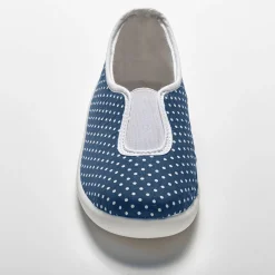 Huisballerina's met elastiek en stippenprint