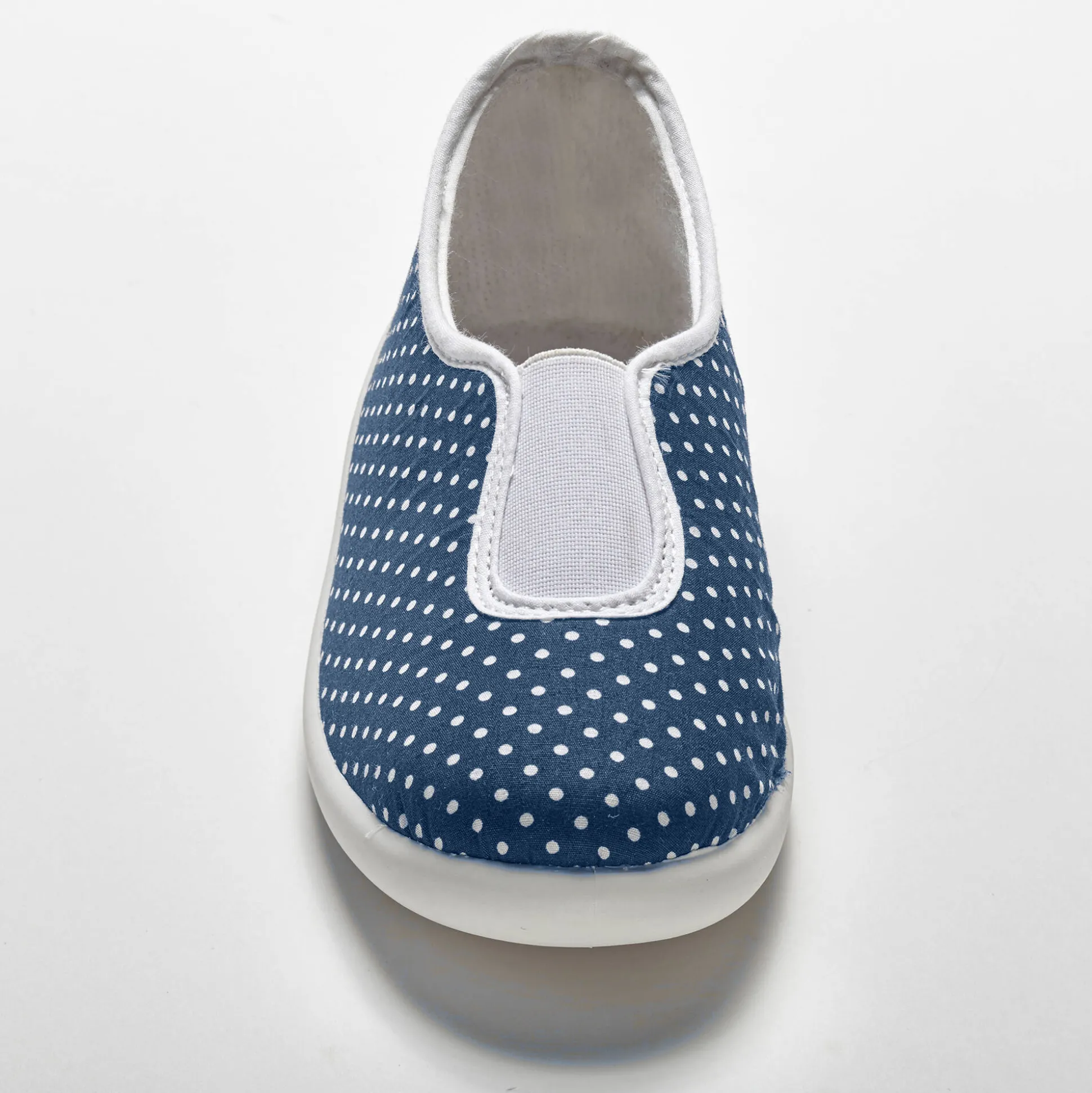 Huisballerina's met elastiek en stippenprint
