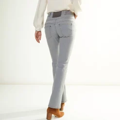 Jeans in bootcutmodel met hoge taille - binnenpijplengte 75 cm