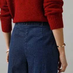 Jeans met broekrok-effect
