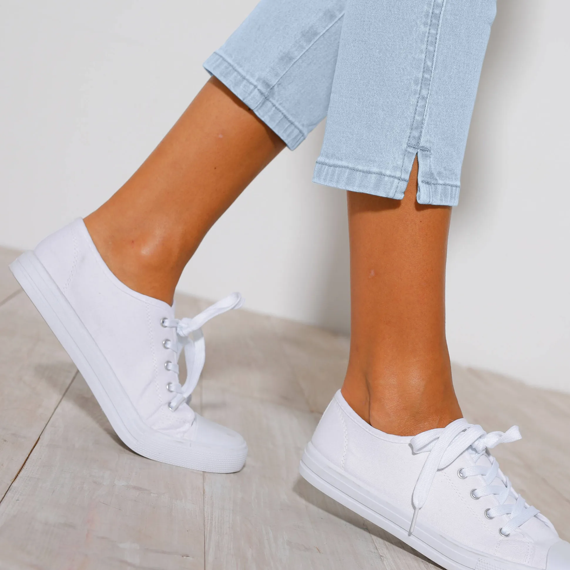3/4-jeans met elastische taille
