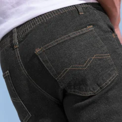 Jeans met elastische taille - binnenpijpl. 72 cm
