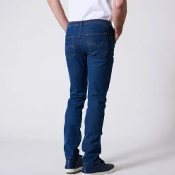 Jeans met elastische taille - binnenpijpl. 72 cm