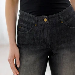 Jeans met ruim model, 5 zakken