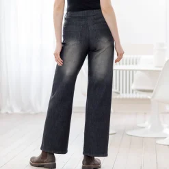 Jeans met ruim model, 5 zakken