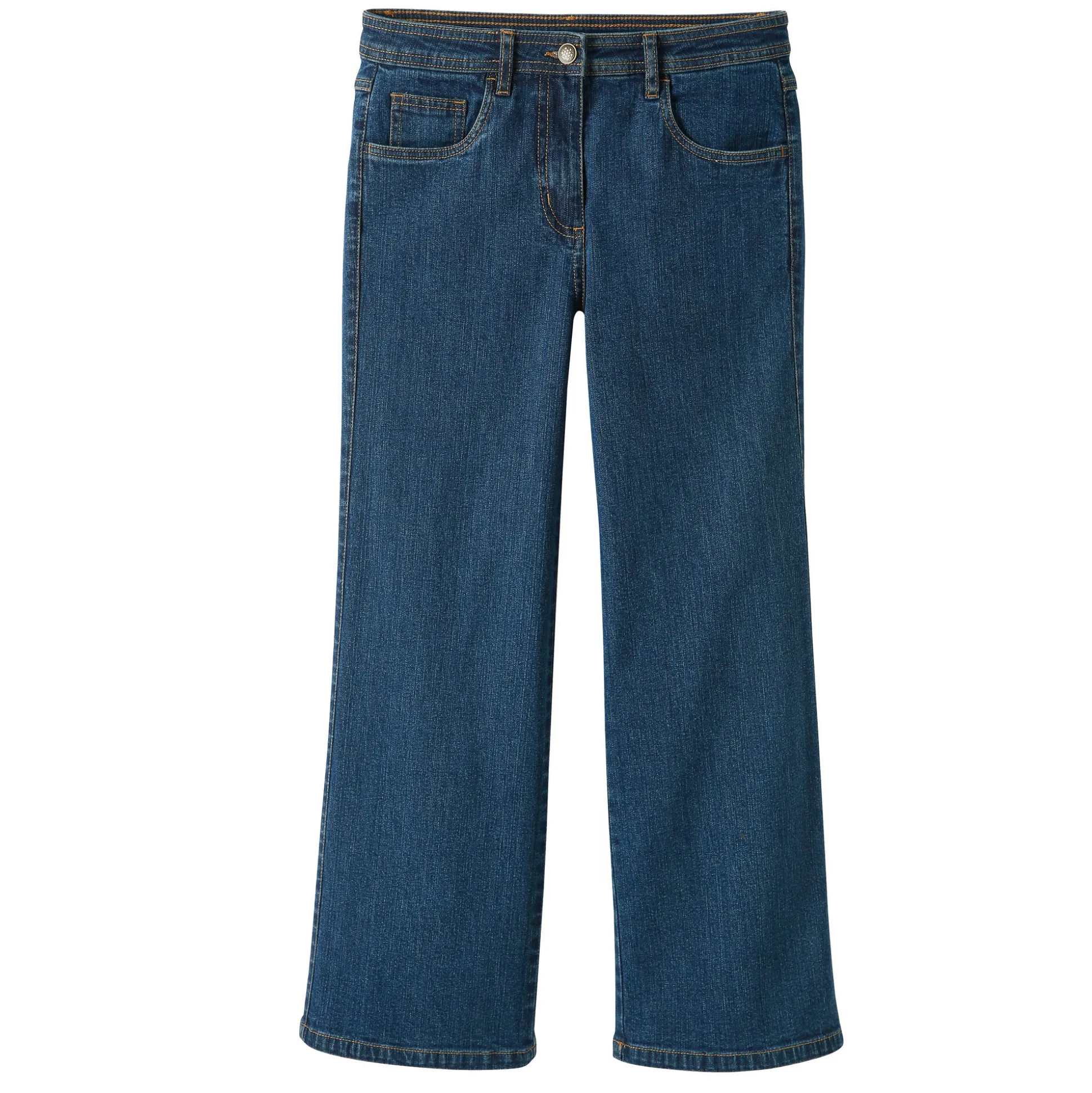 Jeans met wijde pijpen, 5 zakken