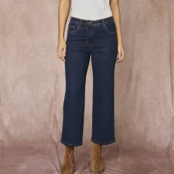 Jeans met wijde pijpen, 5 zakken