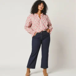 Jeans met wijde pijpen, 5 zakken