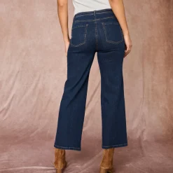Jeans met wijde pijpen, 5 zakken