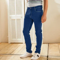 Jeans met 5-zakkenmodel, rekbaar katoen - binnenpijplengte 72 cm