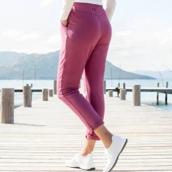 Joggpant in molton met elastische taille