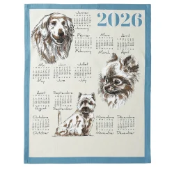 Kalenderdroogdoek : honden, katten, bergdieren - set van 3