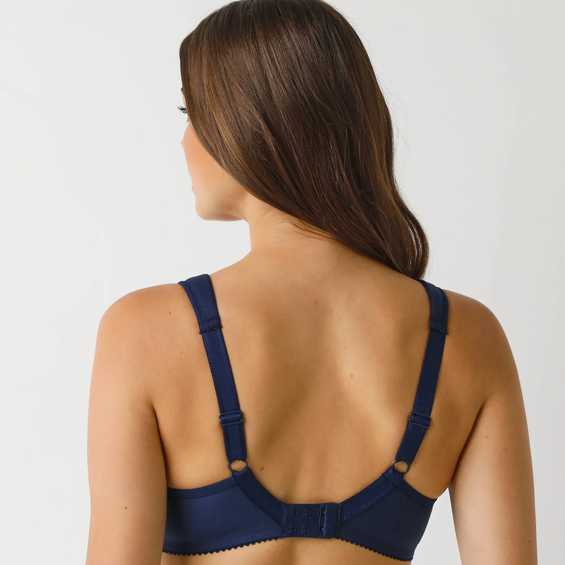 Katoenen beha met broderie anglaise - met beugels