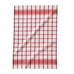 Katoenen droogdoek met ingeweven ruiten - set van 3