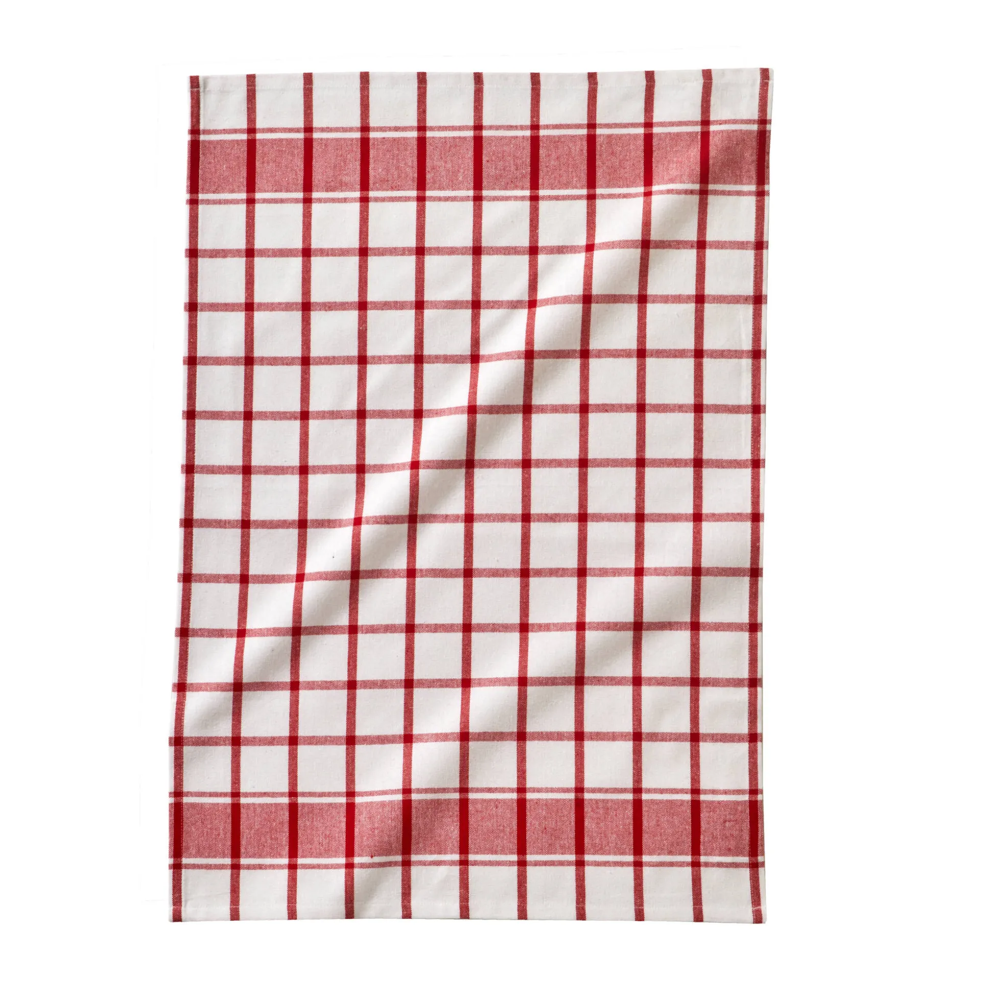 Katoenen droogdoek met ingeweven ruiten - set van 3