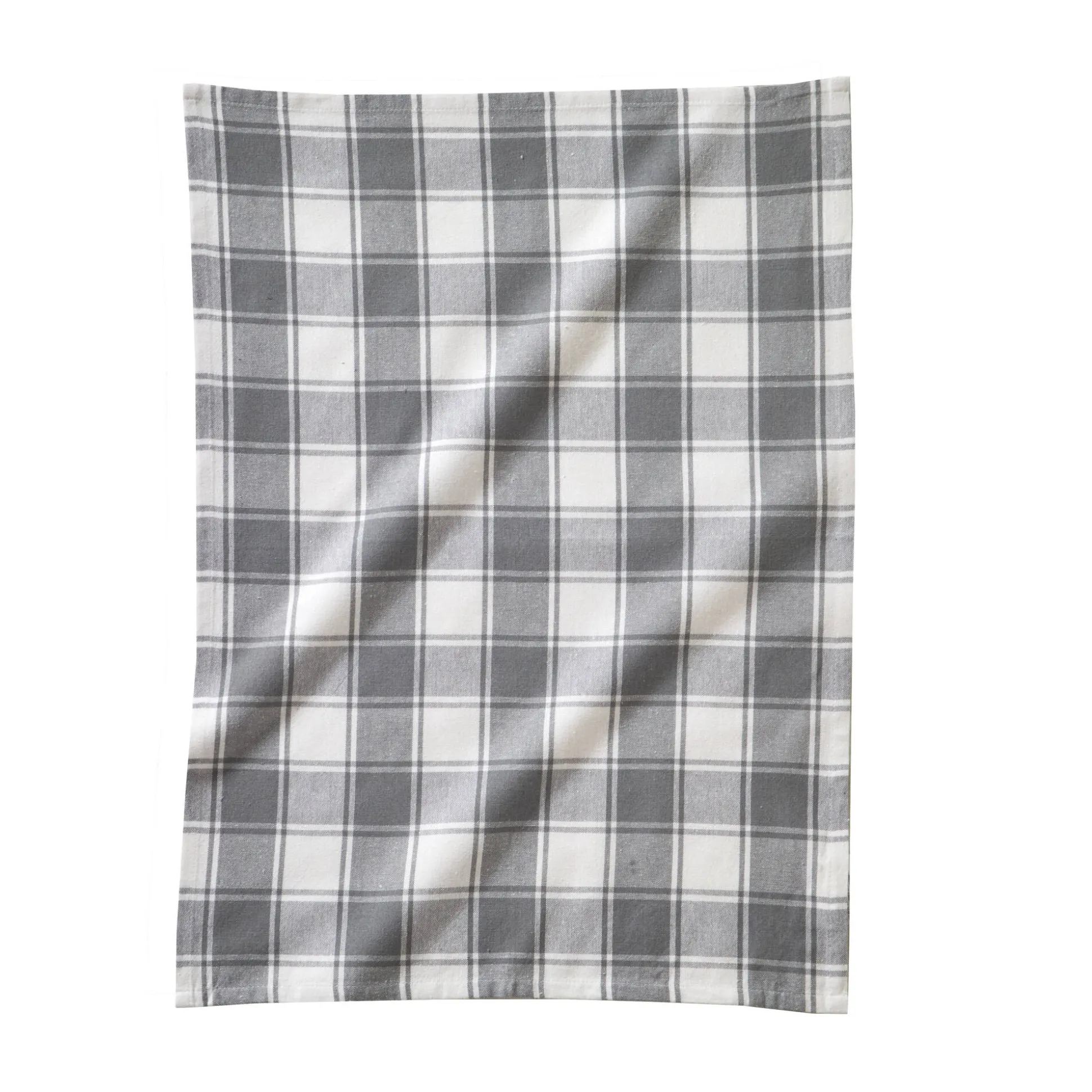 Katoenen droogdoek met ingeweven ruiten - set van 3