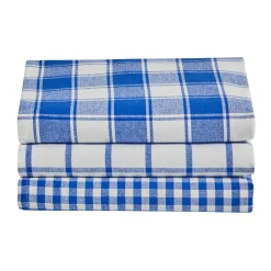 Katoenen droogdoek met ingeweven ruiten - set van 3