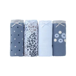 Katoenen maxislip met geassorteerde bloemetjesmotieven - Set van 4