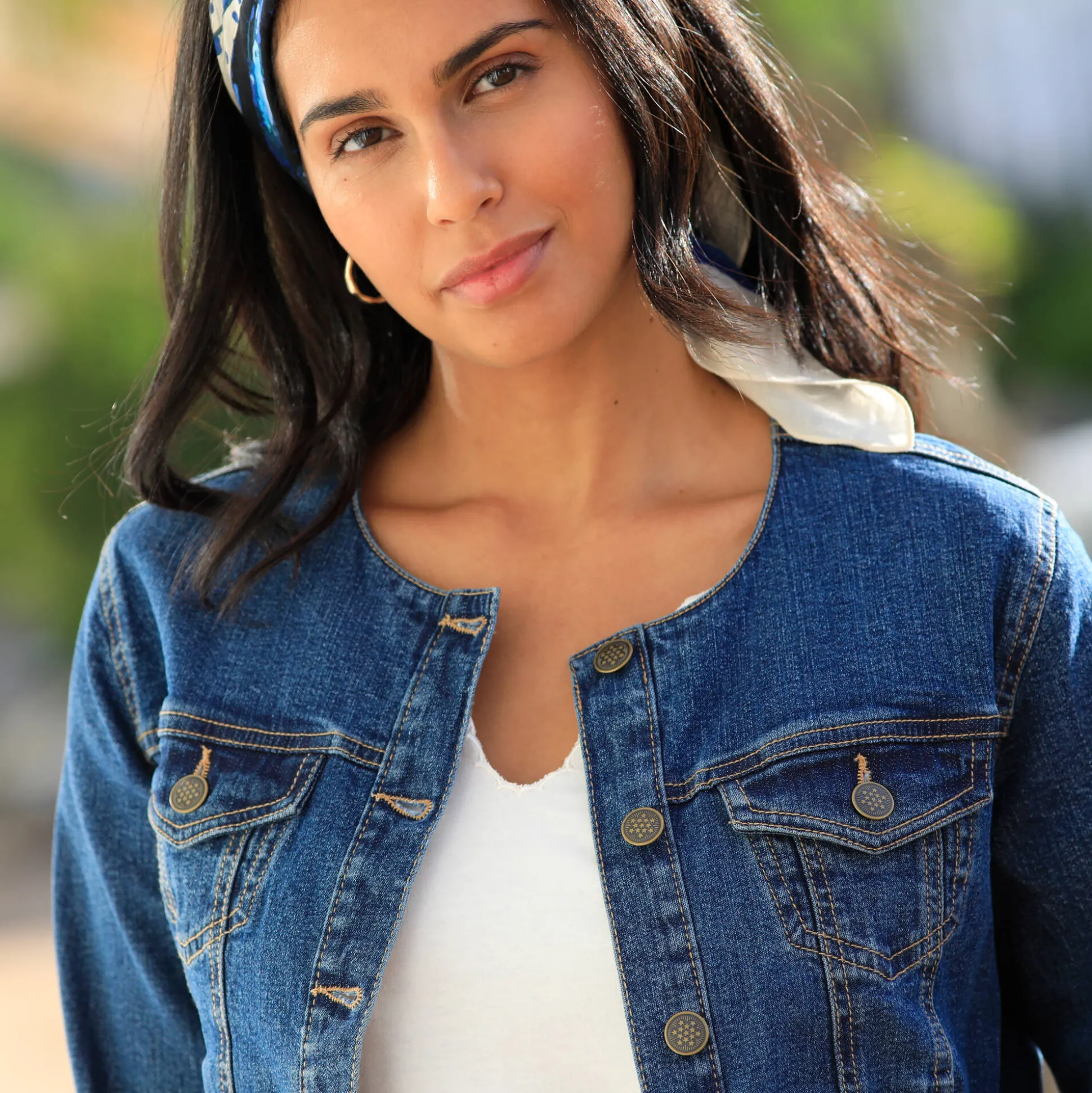 Kort jasje in jeans