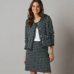Kort jasje in tweed