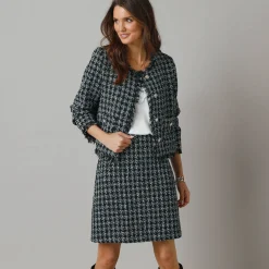 Kort jasje in tweed