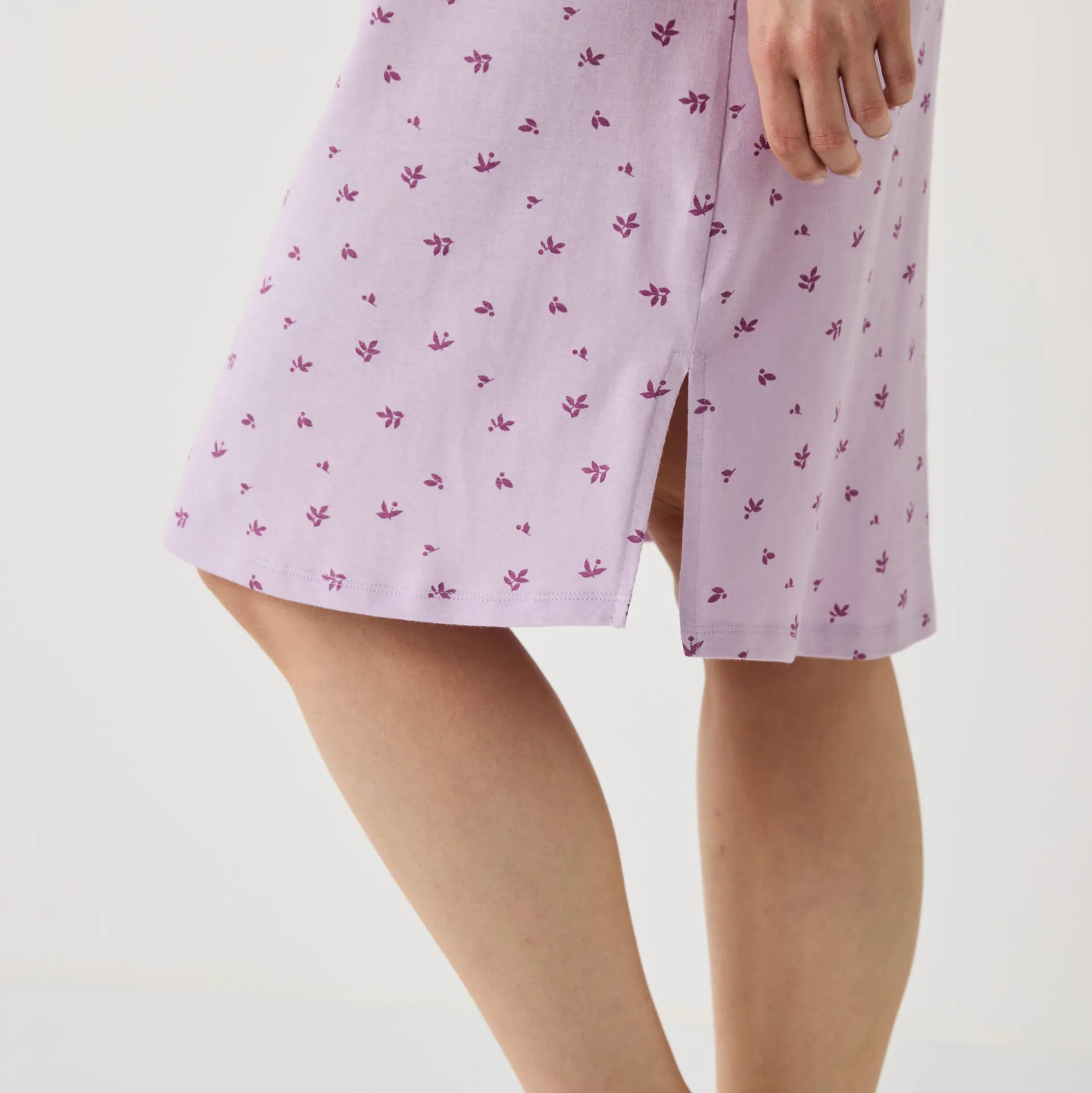 Kort nachthemd met bloemenprint